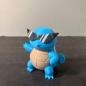 Boneco Squirtle Pokémon 3D COLECIONÁVEL com Óculos – 10 cm