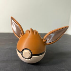 Pokébola Eevee Pokémon 3D Decorativa – 11 cm